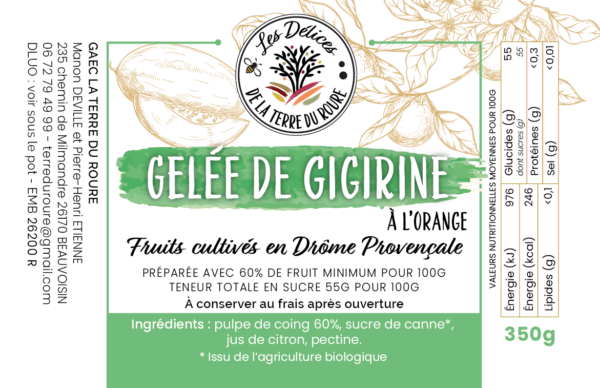 Gelée de gigérine <h5>Pot verre 350 g</h5> – Image 2